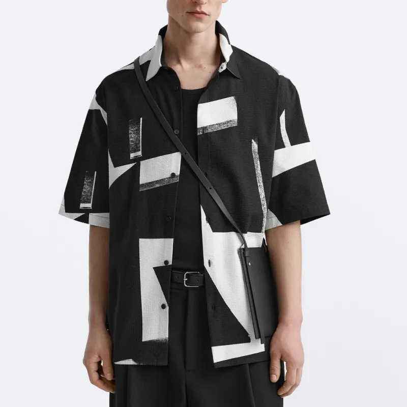 ZARA Shirts Men Print-2