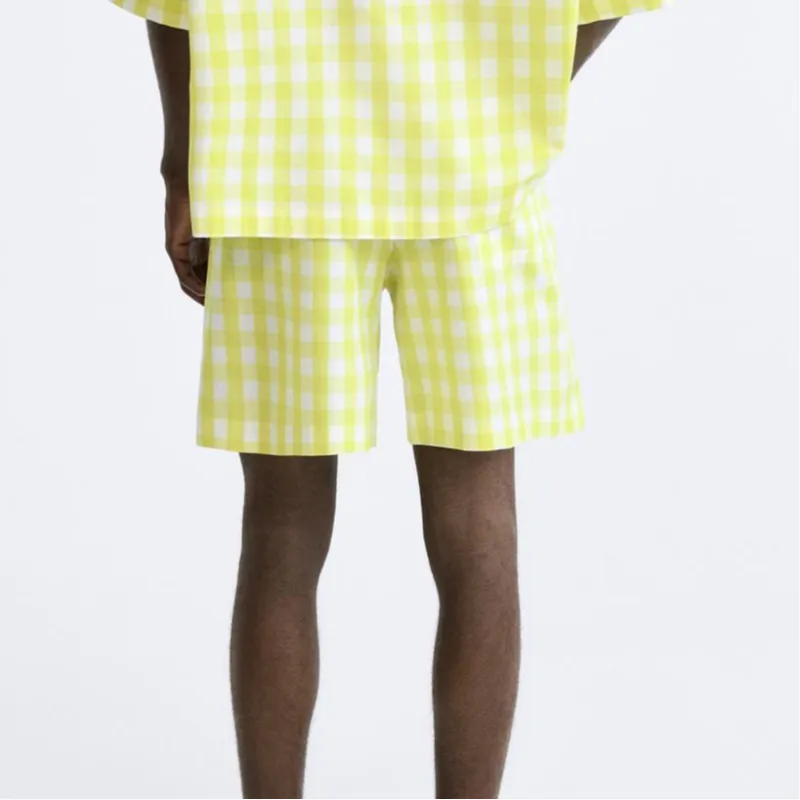 ZARA Casual Shorts Men's Yellow-2