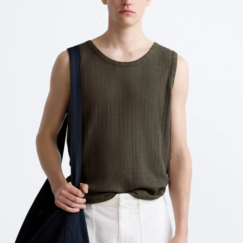 ZARA T Shirts Unisex Brown-2