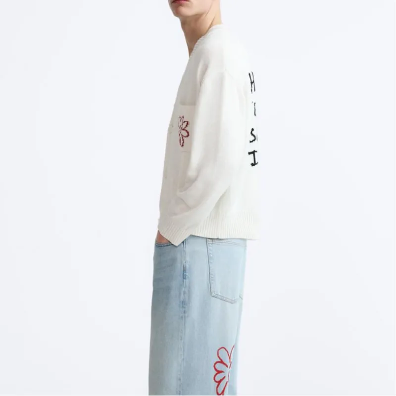 ZARA x Pepo Moreno Knitwear Unisex White-3