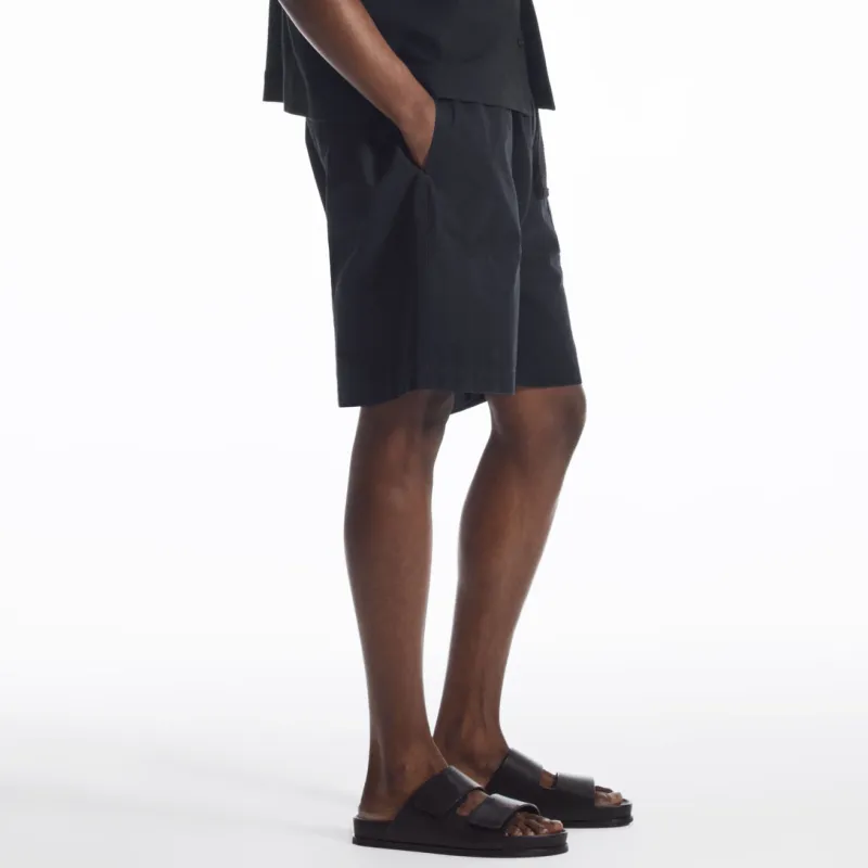 COS Casual Shorts Men Navy Blue-2