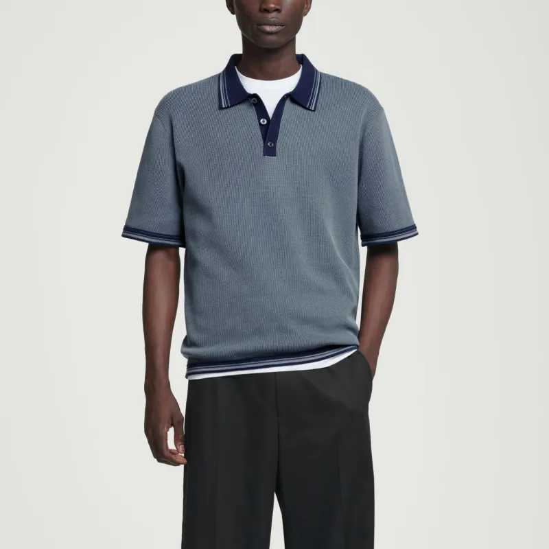 COS Polo Shirts Men Blue-1
