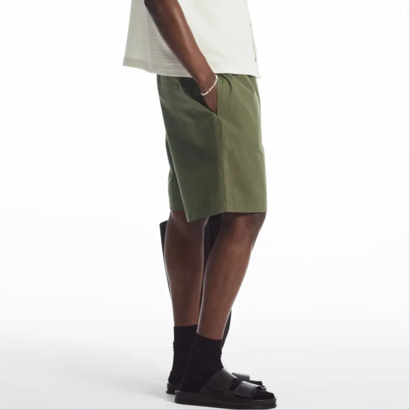 COS Casual Shorts Men's Khaki Green-3