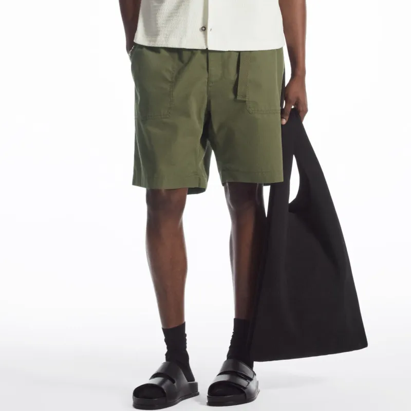 COS Casual Shorts Men's Khaki Green-1