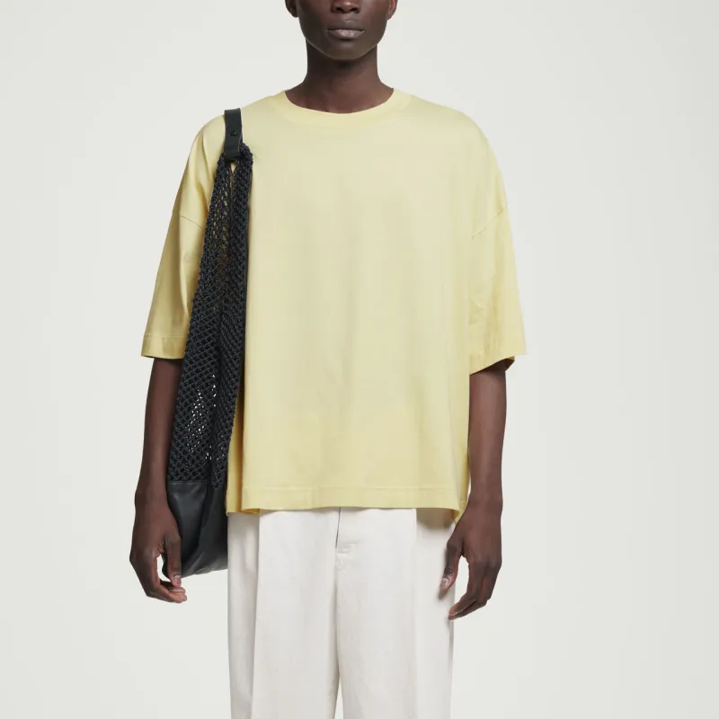 COS T Shirts Men Yellow-1
