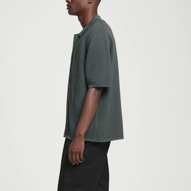 COS Shirts Men Dark Green-3