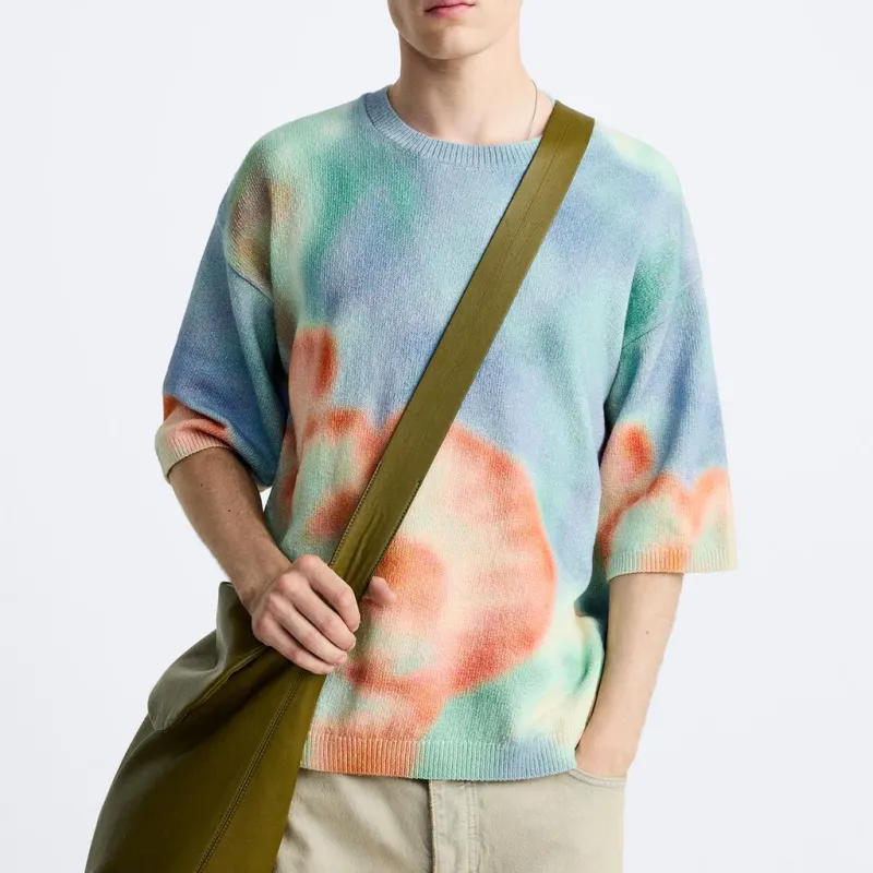 ZARA T Shirts Men Multicolor-2