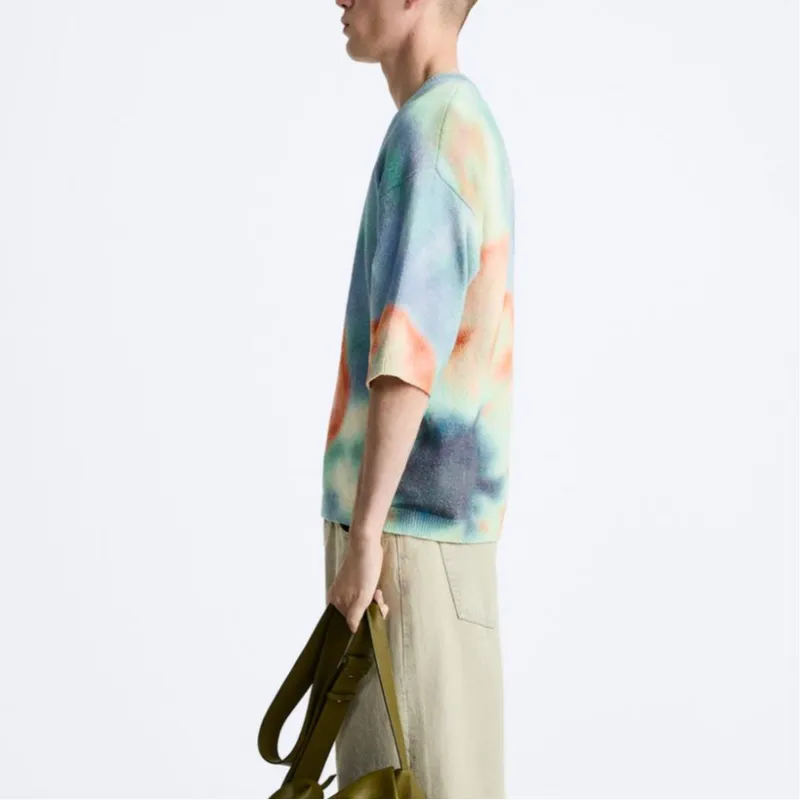ZARA T Shirts Men Multicolor-4