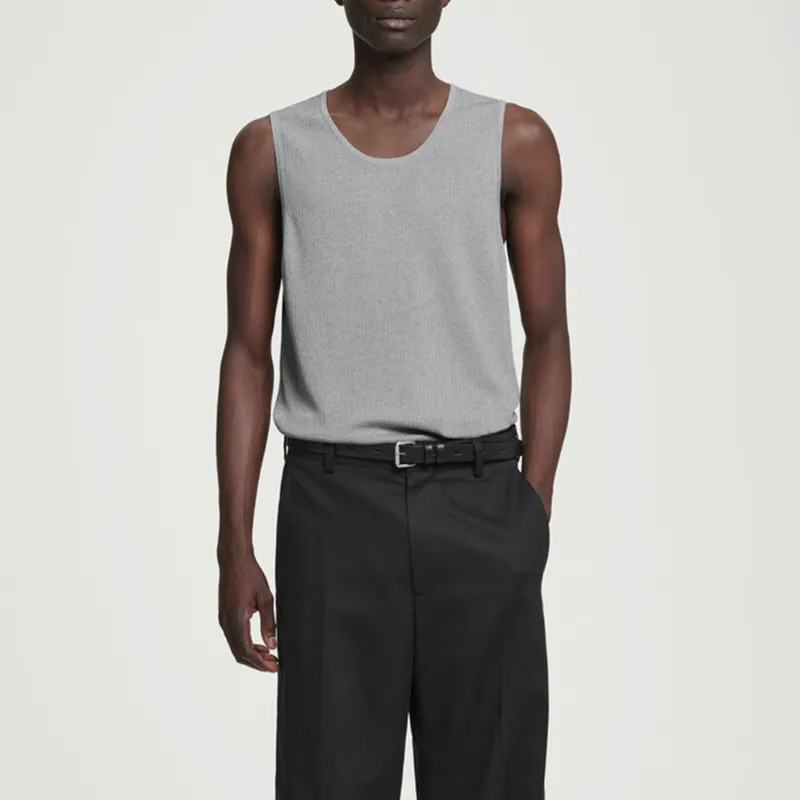 COS Tank Tops Men Gray-1