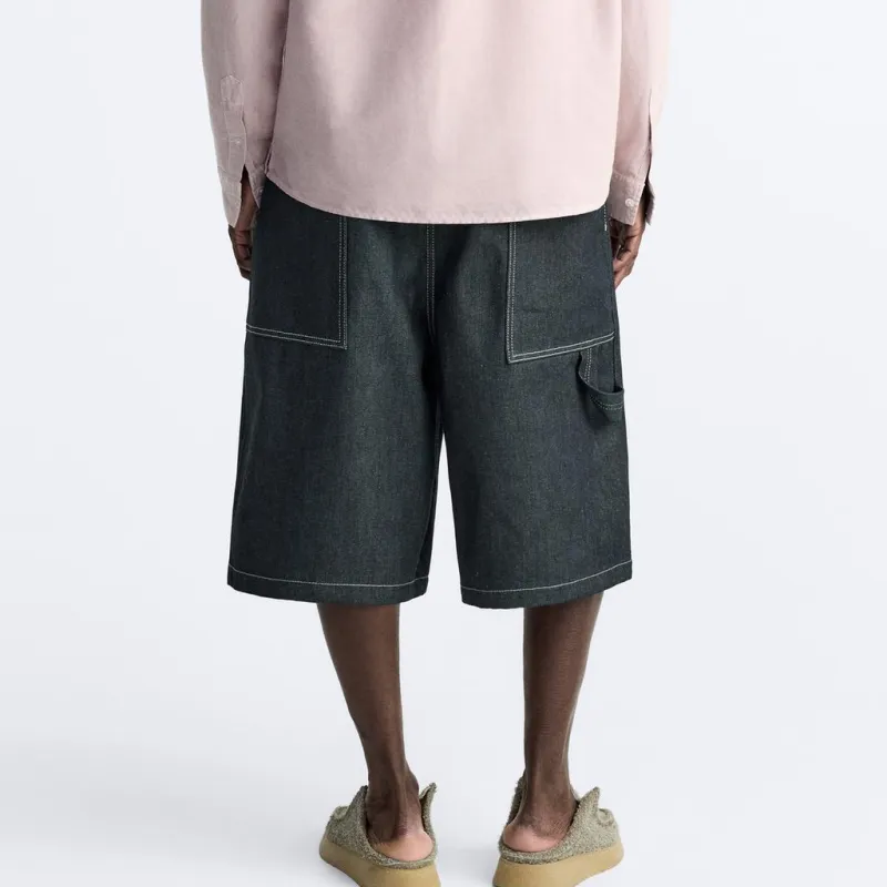 ZARA Casual Shorts Men Blue-3