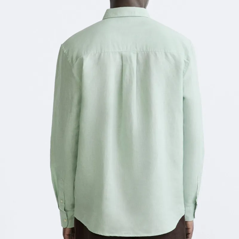 ZARA Shirts Men Lake Green-4
