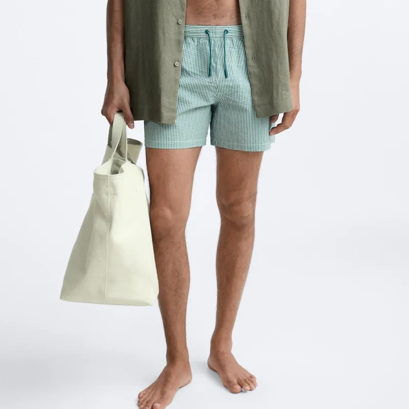 ZARA Swimming Shorts Men's Duck Green-2