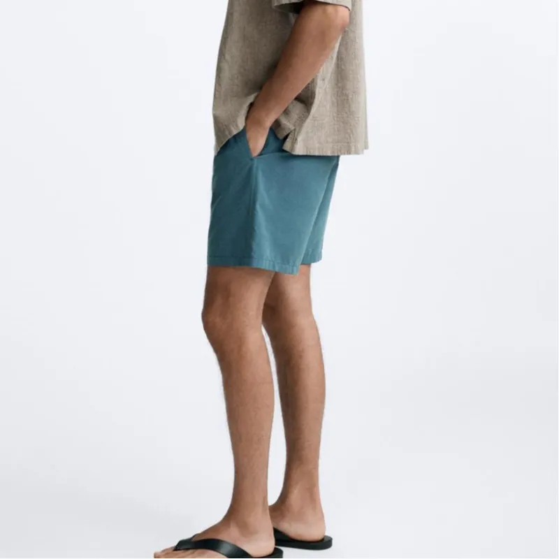 ZARA Swimming Shorts Men's Green-4