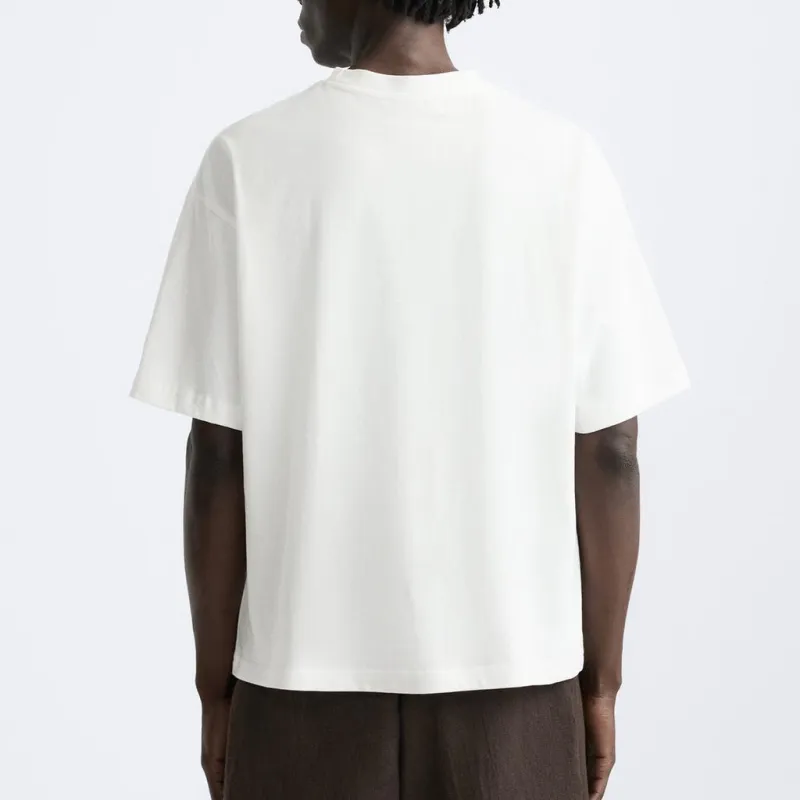 ZARA T-Shirts Men White-3