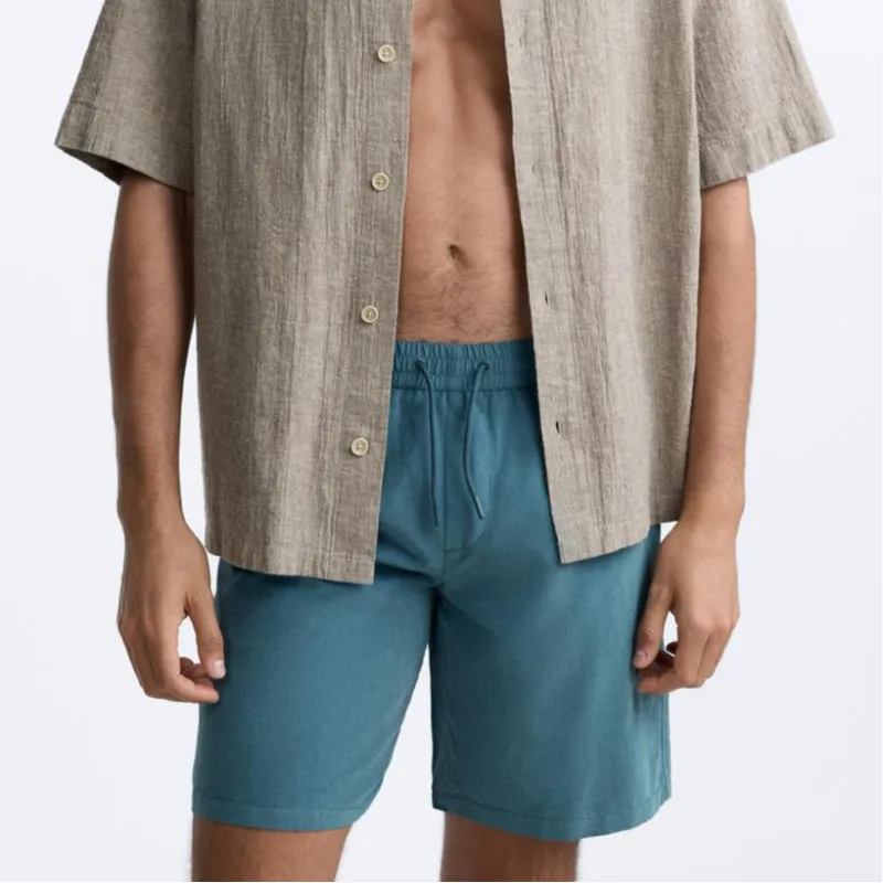 ZARA Swimming Shorts Men's Green-2