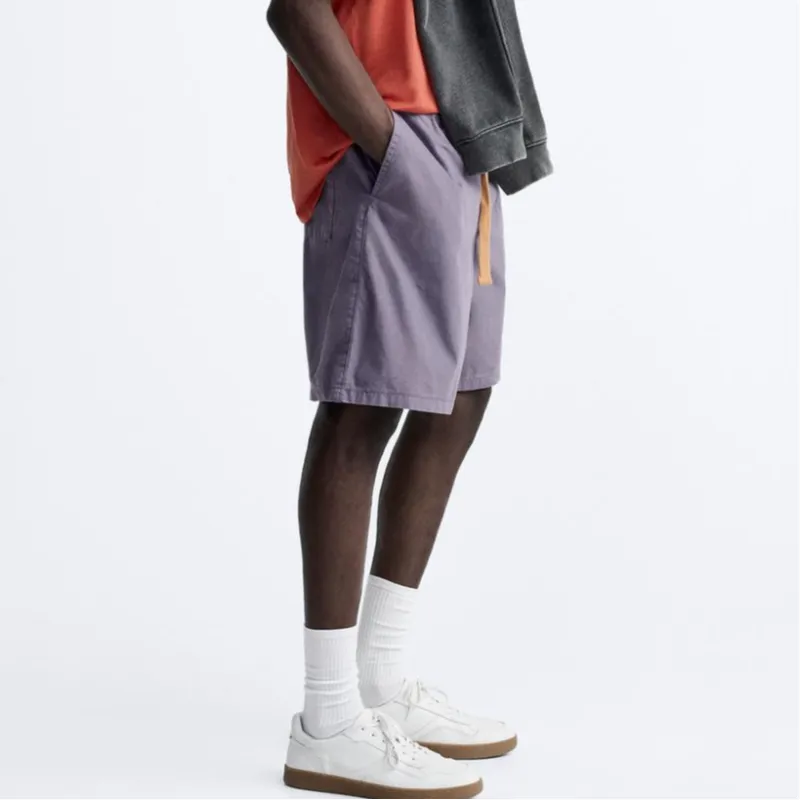 ZARA Casual Shorts Men's Purple-4