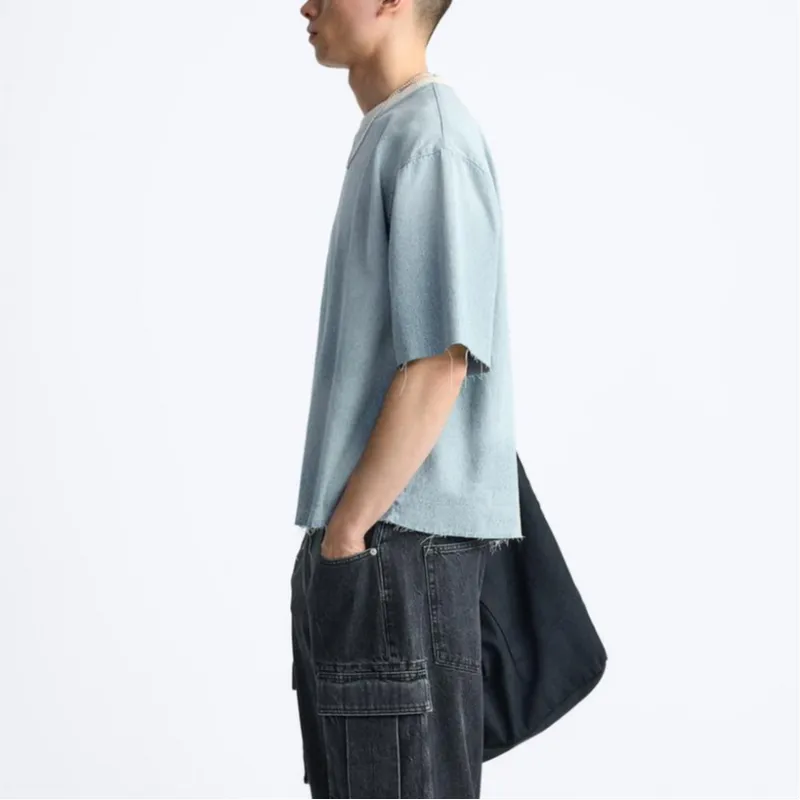 ZARA Sweatshirt Men's Light Blue-3