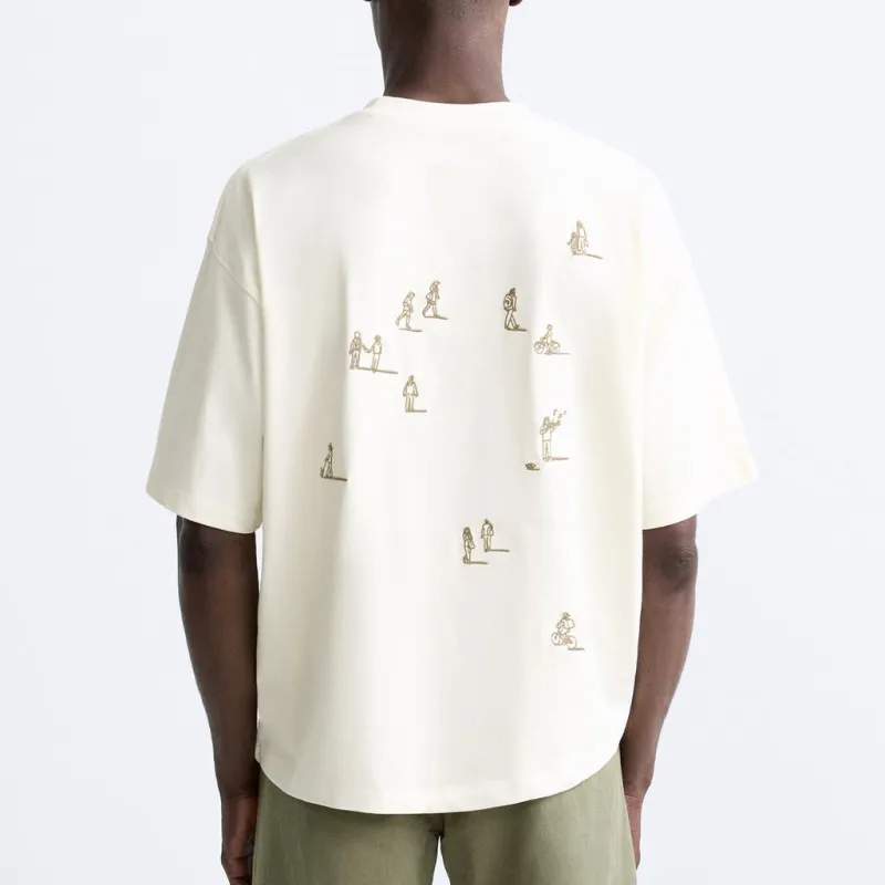 ZARA T-Shirt Men's Frosted White-3