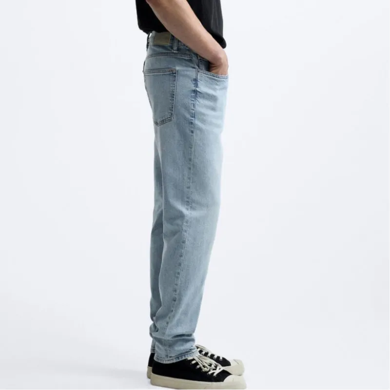 ZARA Jeans Men Light Blue-4