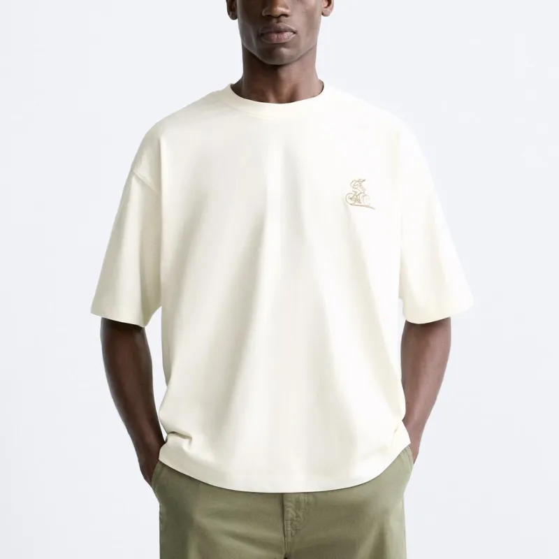ZARA T-Shirt Men's Frosted White-2