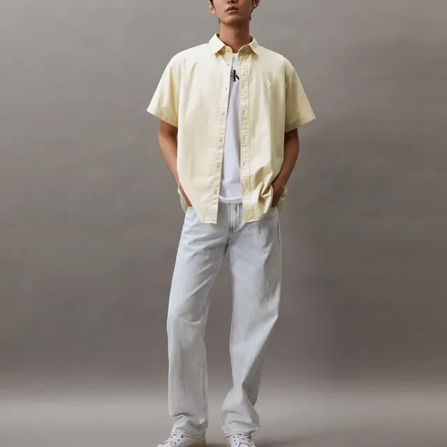 CALVIN KLEIN Shirt Men's Bean Puree Yellow-1