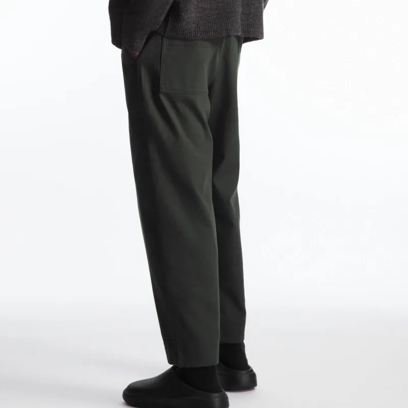 COS Casual Pants Men's Dark Green-2