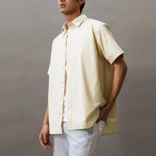 CALVIN KLEIN Shirt Men's Bean Puree Yellow-2