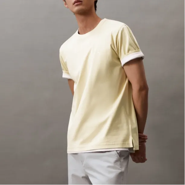 CALVIN KLEIN T-Shirt Men's Bean Puree Yellow-2
