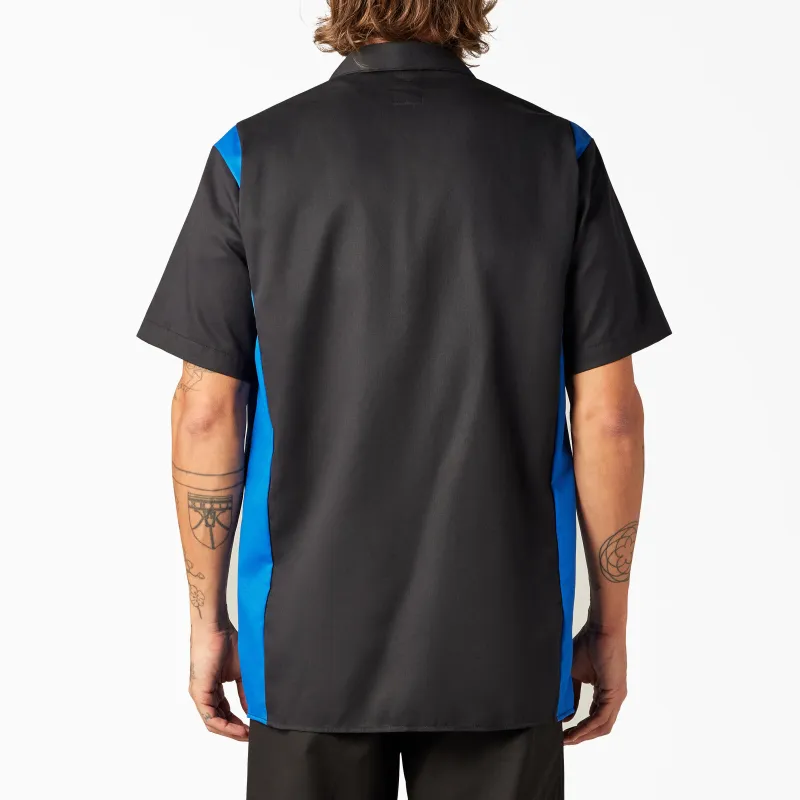 Dickies Shirt Men's Black/Royal Blue-2
