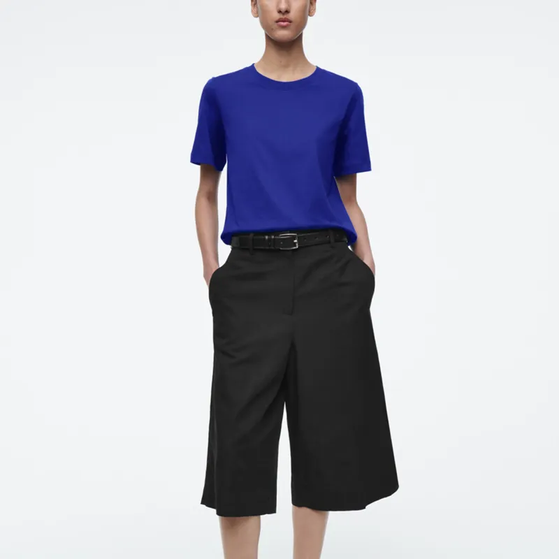 COS T Shirts Women's Indigo-1