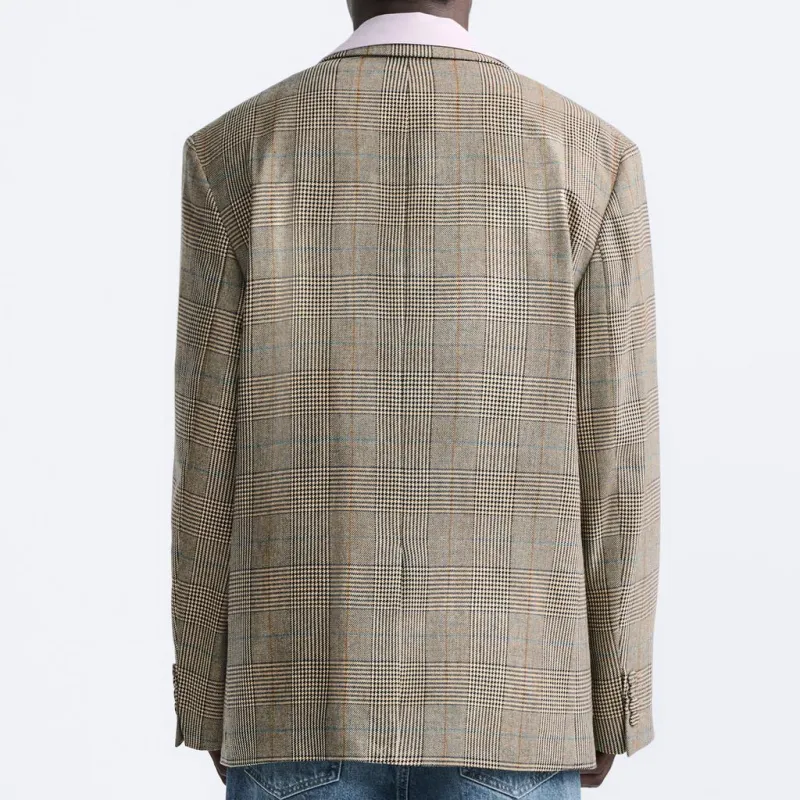 ZARA Business Suit Men's Light Brown Yellow-3