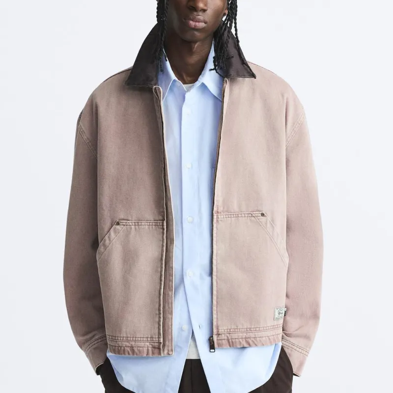 ZARA Jackets Coats Men's Light Brown Yellow-2