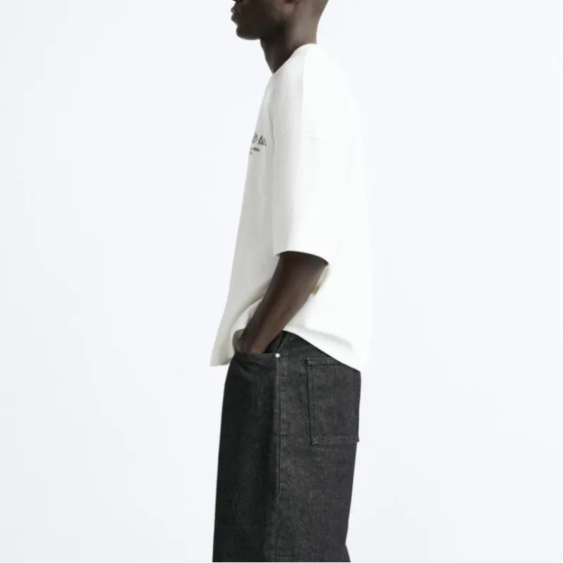 ZARA Sweatshirt Men's Frosted White-4
