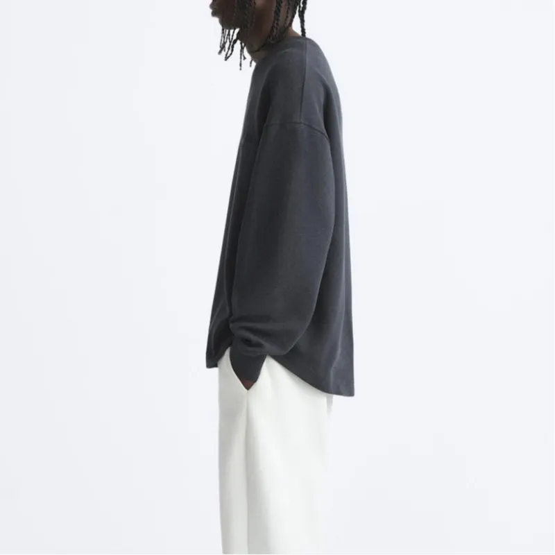ZARA Sweatshirt Men's Dark Gray-4