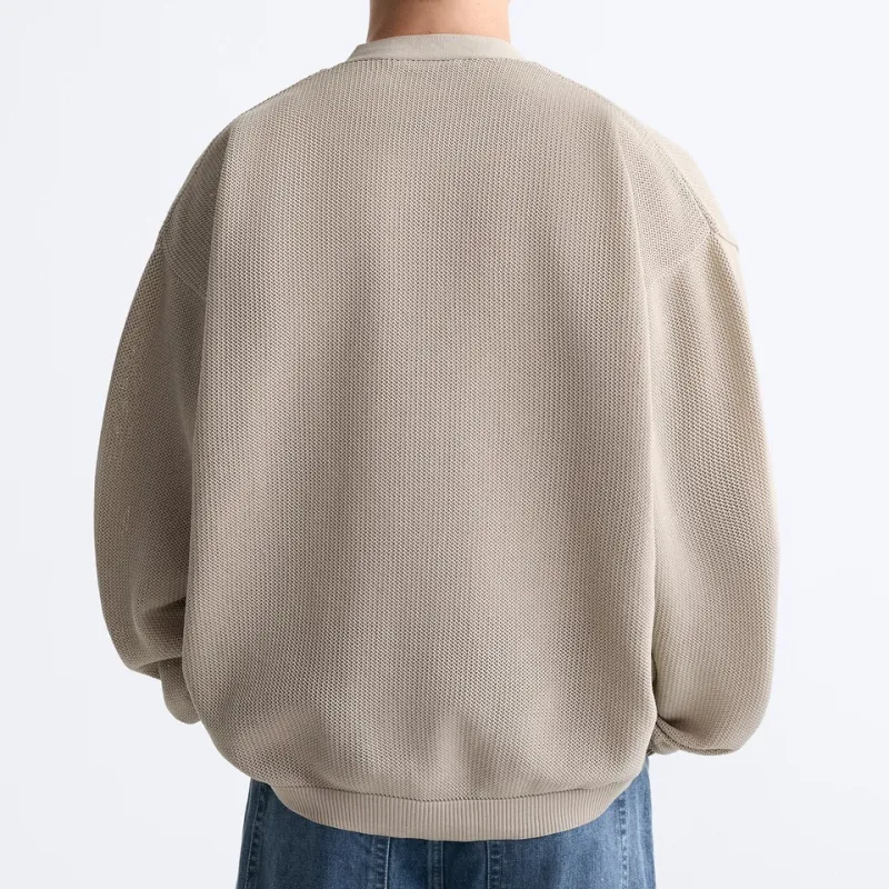 ZARA Knitwear Men Beige-2