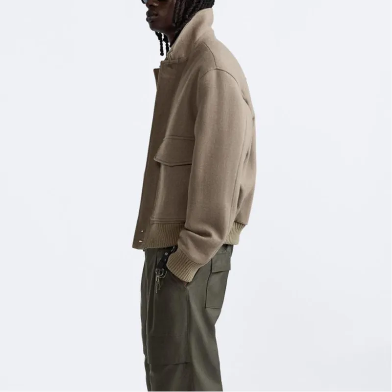 ZARA Jackets & Coats Men's Earth Tone-4