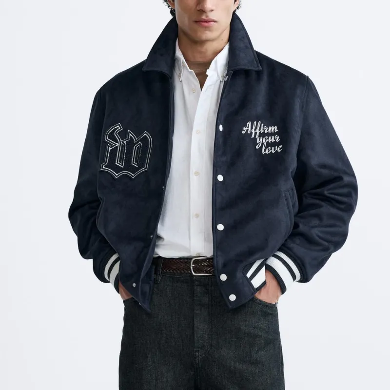 ZARA Jackets Men Blue-2
