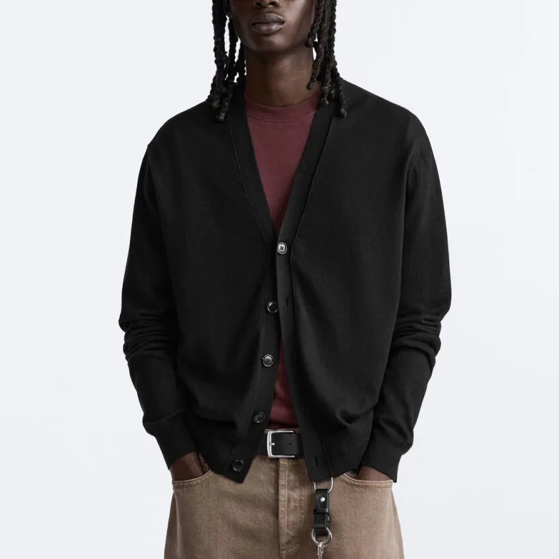 ZARA Sweaters Men Black-3