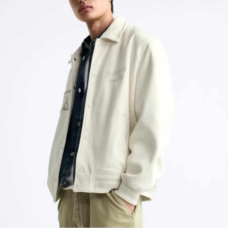 ZARA Jackets Coats Men's Frosted White-4