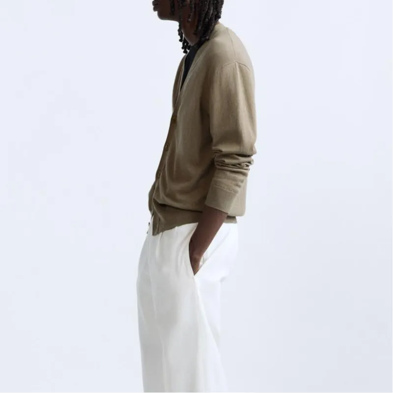 ZARA Sweaters Men Earth Tone-4
