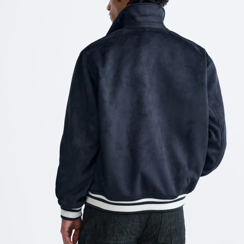 ZARA Jackets Men Blue-3