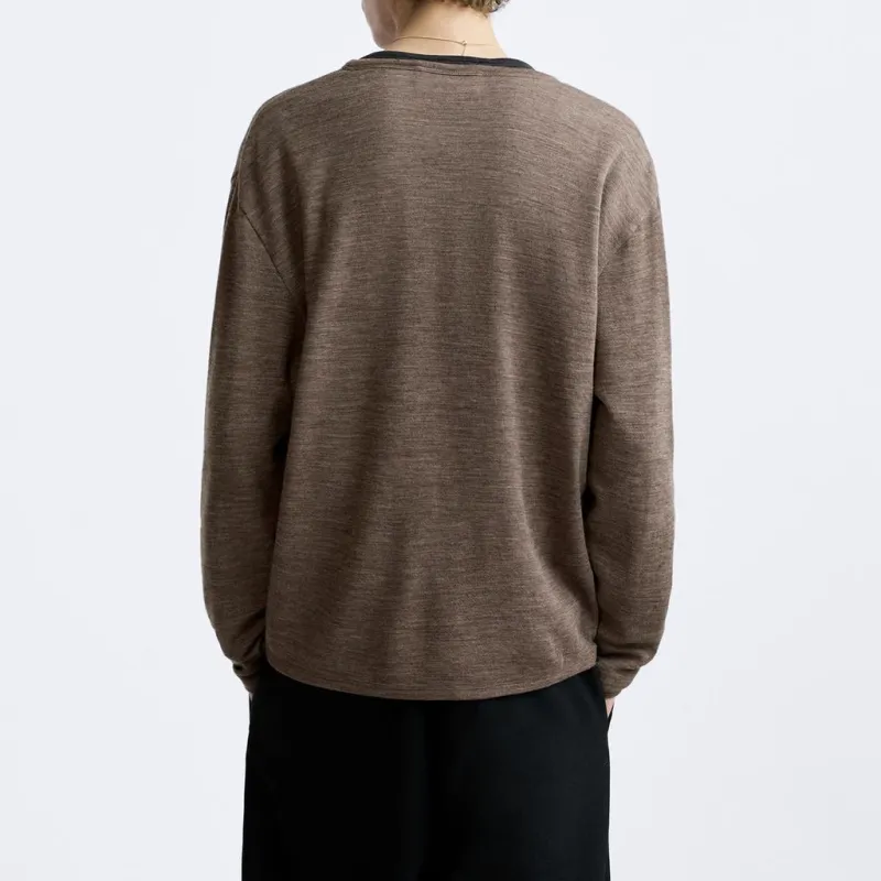 ZARA Sweater Men's Zebra Print Brown Yellow-3