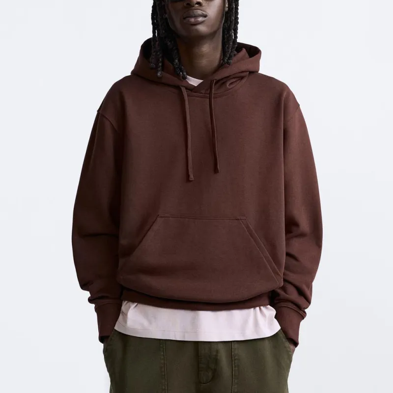 ZARA Sweatshirt Men's Deep Eggplant Purple-2