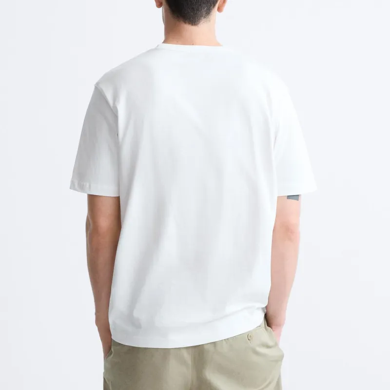 ZARA T Shirts Men White-3