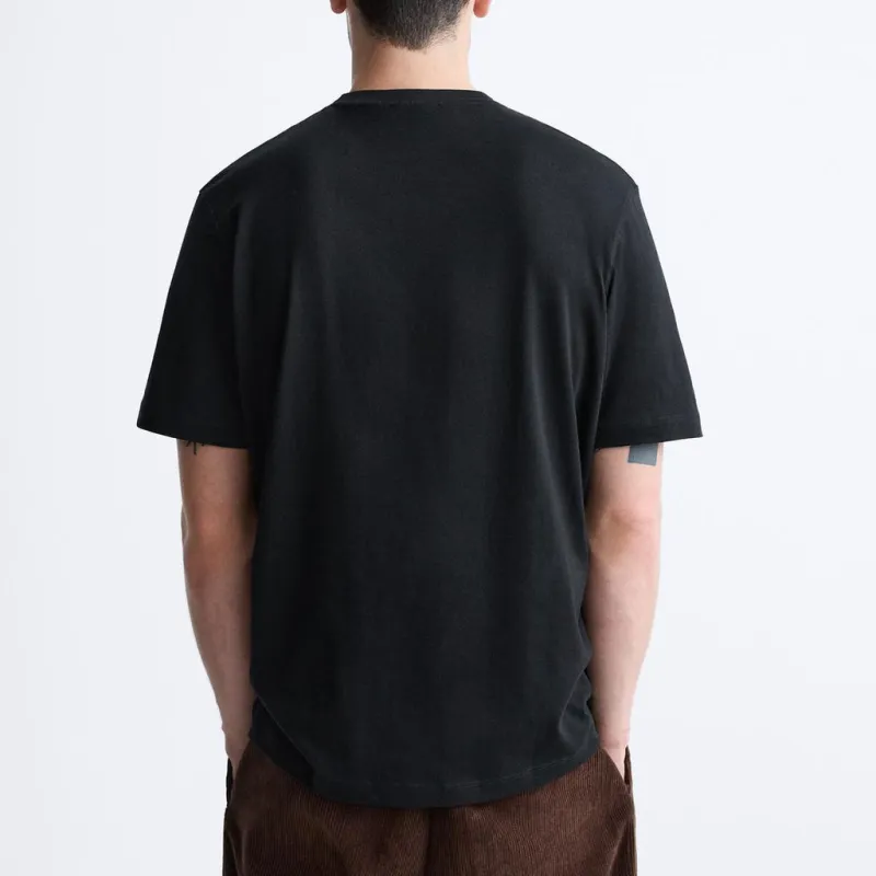 ZARA T Shirts Men Black-2
