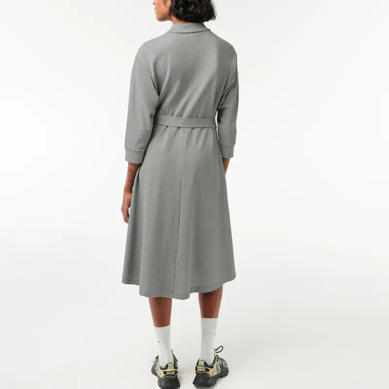 LACOSTE Long-Sleeved Dresses Women's Gray China-2
