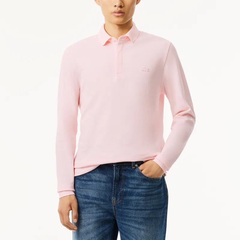 LACOSTE Polo Shirt Men's Light Pink-1