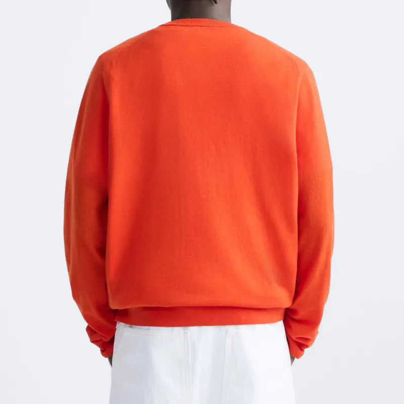 ZARA Sweaters Men Orange-3