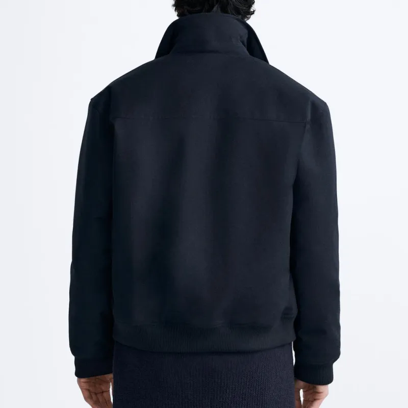 ZARA Jackets Men Blue-3