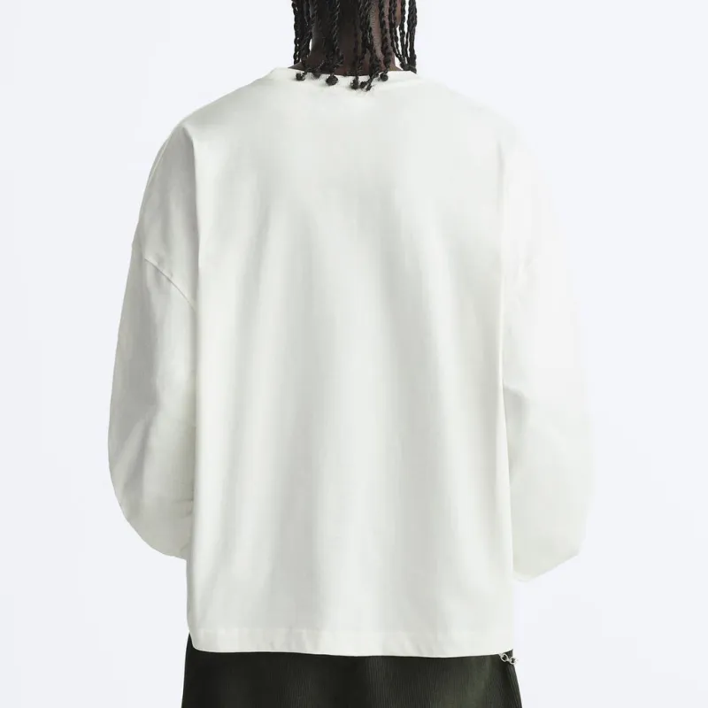 ZARA T-Shirt Men's Frosted White-3